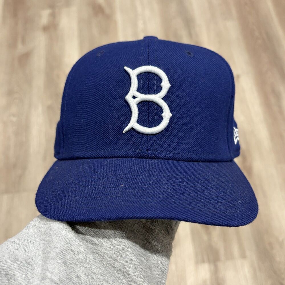 Vintage MLB New Era Cooperstown Collection Brooklyn Dodgers Fitted Hat 7 3/8